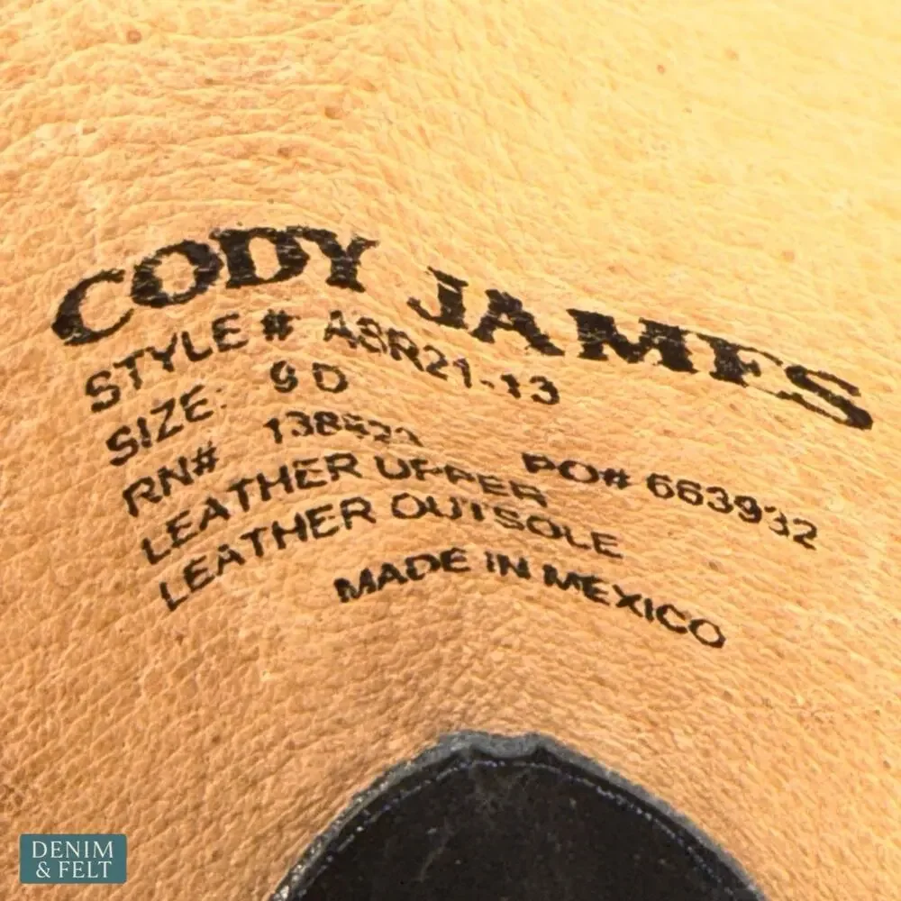 NEW‎ Cody James Black Python Western Boots Square Toe Exotic Cowboy Rodeo 9D